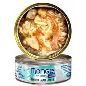 Monge Natural Seafood mixed with Chicken 80g 1 Carton (24 cans)
